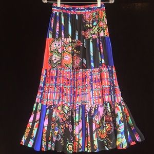 Vintage Diane Freis ensemble -skirt, sweater scarf